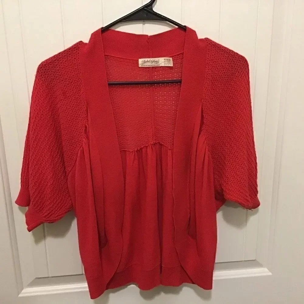 Women’s Short Sleeve Knitted Top sz XLarge